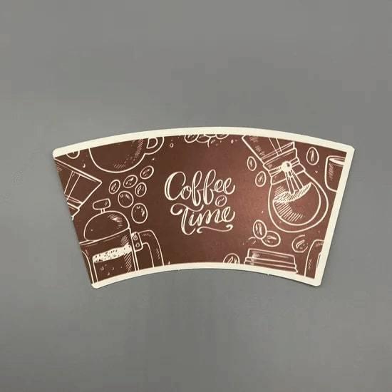 Customizable Paper Cup Fans for  Disposable paper cups with Flexographic Printing