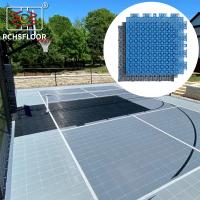 Interligação de quadra de basquetebol ao ar livre Quadra desportiva azulejos de superfície resistentes aos raios UV