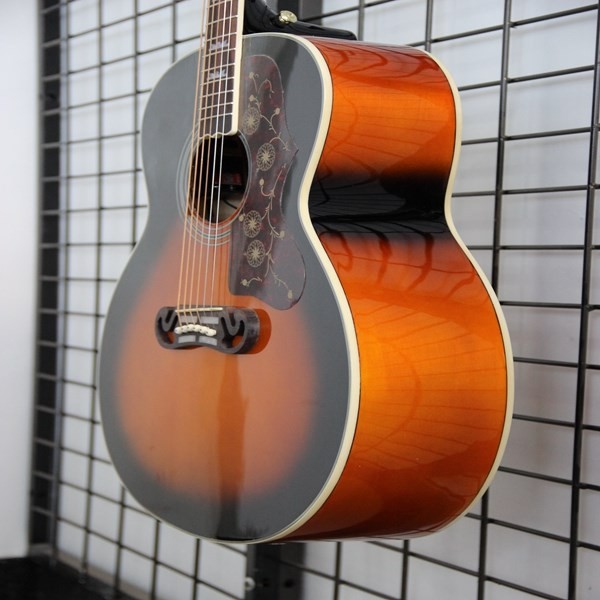 China handmade OEM J2001 sunburst acoustic guitar with EQ