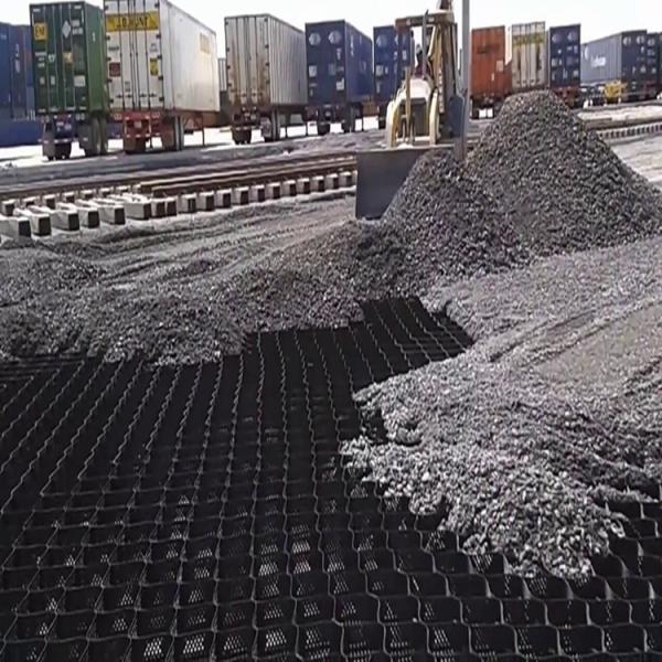 Grelha de cascalho de geocélulas de HDPE de 50 mm-200 mm para construção de estradas estáveis Sem serviço pós-venda