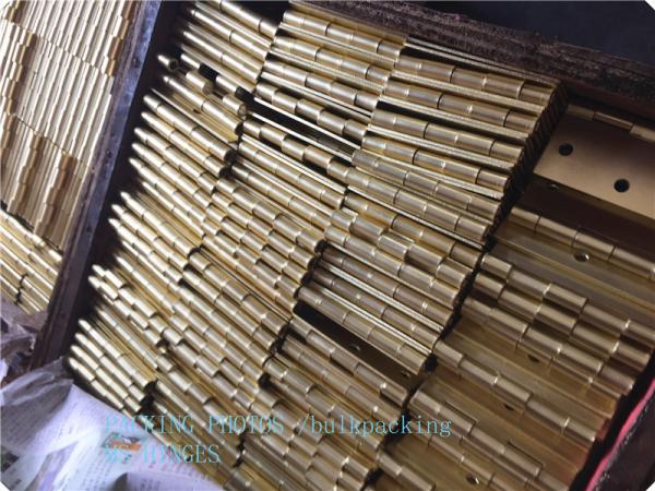 Bright Color 3 Brass Lift Off Hinges Zinc Plated Metal Material  1.0mm Thickness