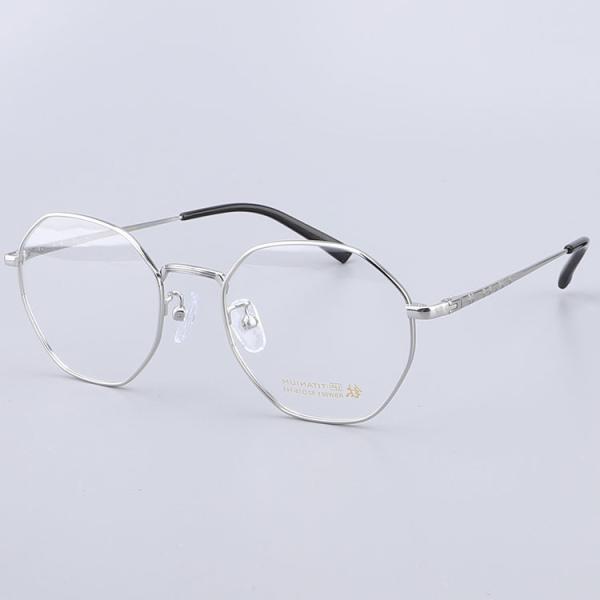 Fashion Men Women Titanium Optical Frame Geometric Eyeglasses
