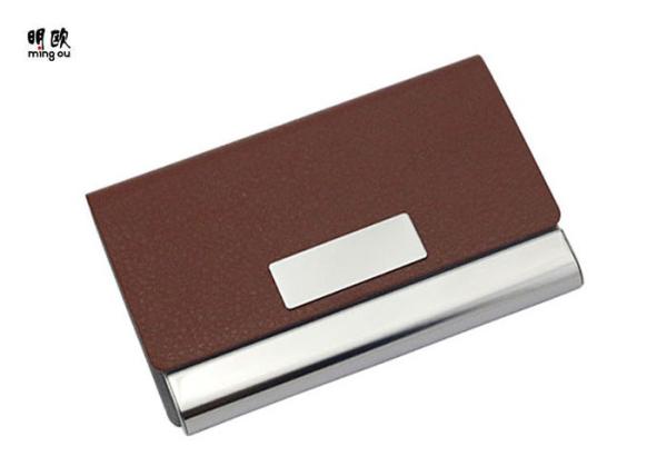 Sterling Silver Business Card Holder Engraved Gift , Classy Executive Business Card Case