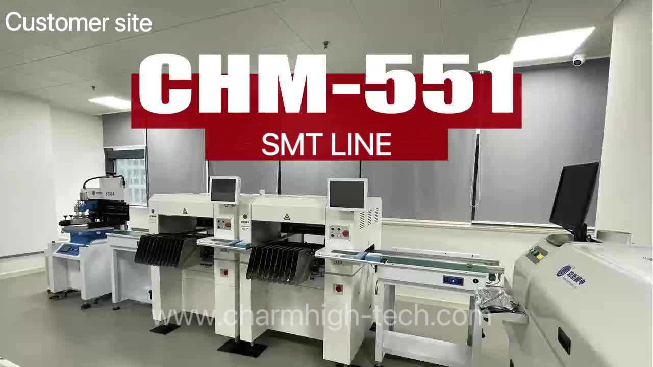 Маленькая и средняя линия SMT с принтером 3250 Stecnil CHM-551 SMT Pick and Place Machine 830 Reflow Oven