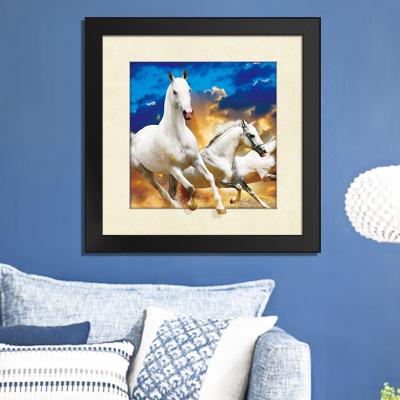 5D Running Horse Image 3D Lenticular Printing Service MDP Frame