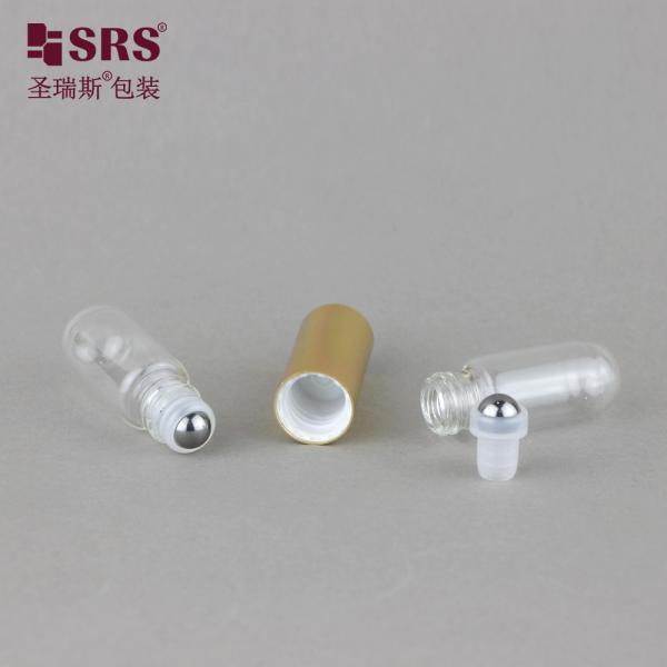SGB2-5+5ML Dual Side Tube Perfume Oi Glass Roller Bottle With Stainless Steel Ball