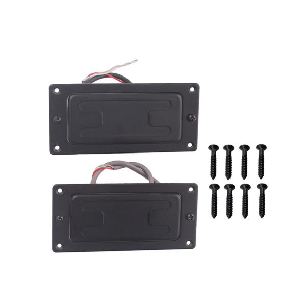Chrome Mini Humbucker Pickups With Metal Ring Neck And Bridge For LP Electric Guitar