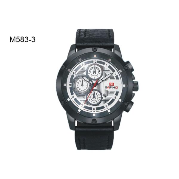 BARIHO Analog Men's Quartz Watch Fashion Minimalist Leather Wristwatch M583