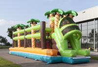Bolas Bouncy mega do vermelho do curso de obstáculo da explosão do tema da selva de Comercial