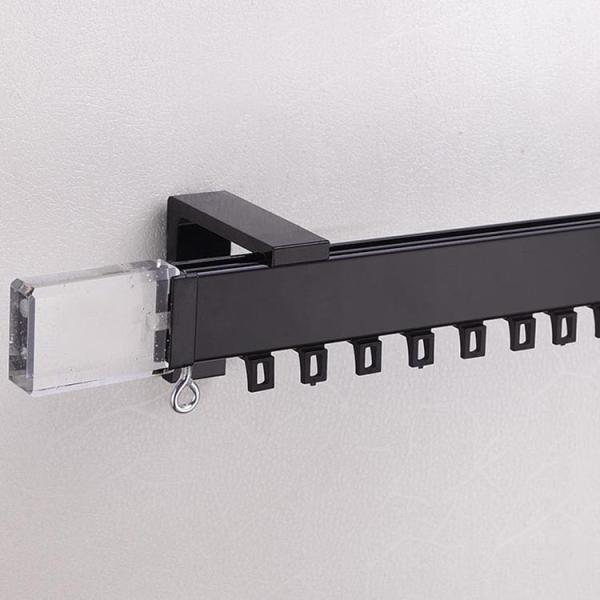 Decorative Square Silent Curtain Track , Heavy Duty Curtain Rail OEM