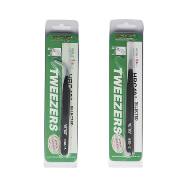 Прямая черная ресница нержавеющей стали 14cm прививая щипчики