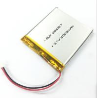 Pequena bateria LiPo personalizada 3.7v 3000mah Bateria recarregável Li Polymer