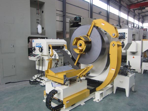 Automatic Trolley Mandrel Expansion Metal Sheet Feeder Decoiler & Straightening Machine