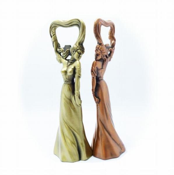 Funny design 3D air plane beer bottle opener, antique bronze plated, innovative wedding favor.