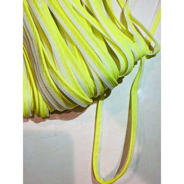 Reflective Safety Stripes Piping Fabric Trim For Sewed On Uniform Width 1.5mm Color Blue