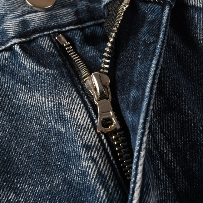 Flare Patchwork Denim Jeans Mid Rise Streetwear Denim Pants With Whisker Detailing