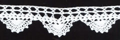 exquisite elastic stretch Crochet Lace trim handmade 7cm Cotton Lace