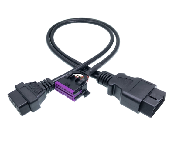 16 Pin OBD2 Y Cable OBD Extension Cable Cord Diagnostic Tool Adapter for Auto Car Vehicle Truck 24V For Opel Year 2000-2008