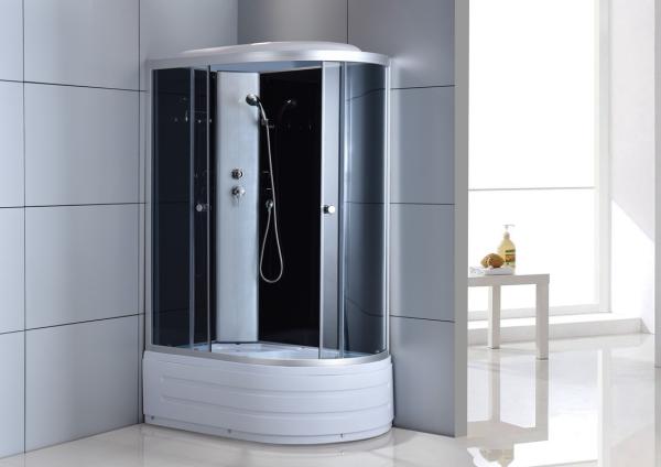 4mm 1200×800×2150mm Shower Pods Cabins Grey Aluminum Frame