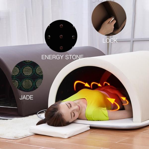 Tourmaline Energy Stone Premium Zero Far Infrared Sauna Dome Spa With Red Light Therapy