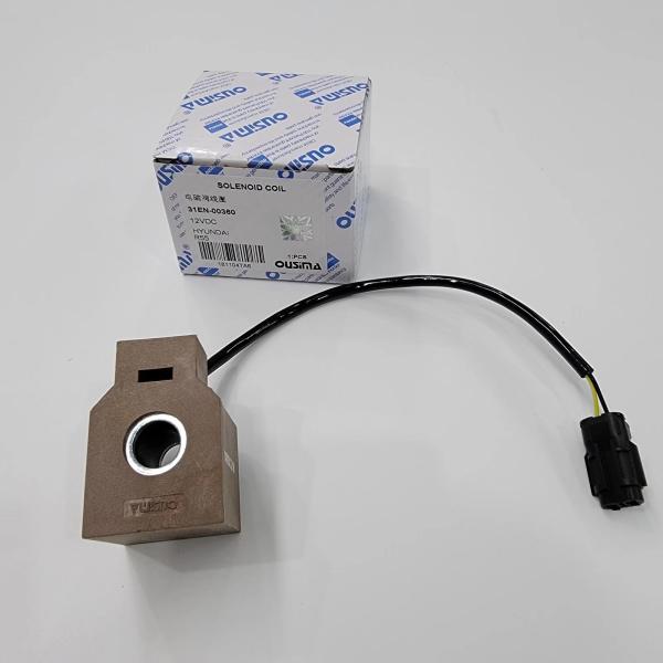 Bobina 31EN-00360 da válvula de solenoide do quadrado 12V para a máquina escavadora R55 de Hyundai