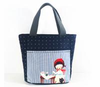 Recicle a lona orgânica de Eco ensaca o curso Tote Bags Gravure Printing