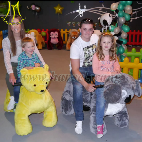 Hansel coin operated motorized electronic riding animal toys