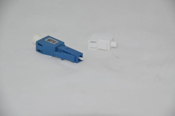 LC UPC Fixed Fiber Optic Attenuator Precision Ceramic Ferrule Plastic Material
