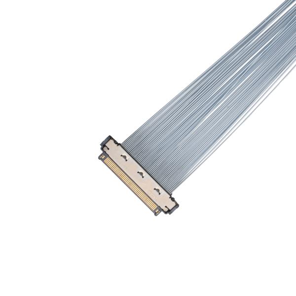KEL XSL20-48S Micro-Coax Cable, 0.25mm Pitch, 44AWG PFA, Dual UV Adhesive