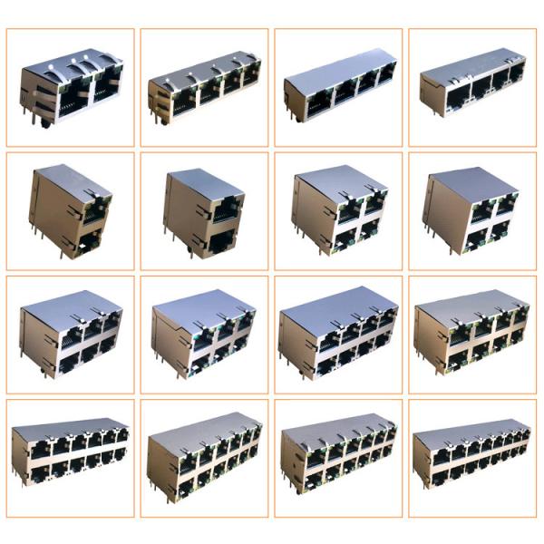 rj 45 8p8c smt smd connector single port modular jack modular vertical surface mount unshielded reel packing