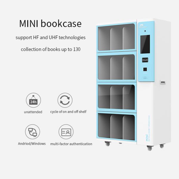 MINI Smart Bookcase RFID Library Reader 24 Hours Books Check Out