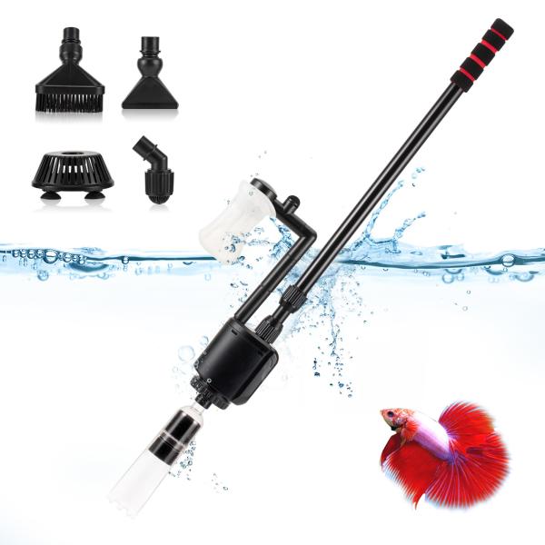 Floating Brush Aquarium Magnetic Cleaner Plastic Glass Fibre Bar