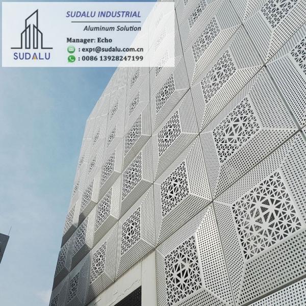 SUDALU Foshan Manufacture Customized Exterior Cladding Wall Aluminum Laser Cutting Panel