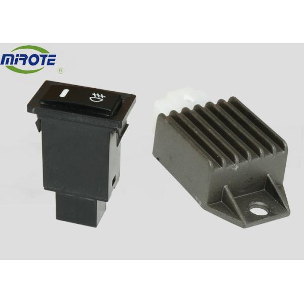 Fog Light Lamp 4 Pins Car Push Button Switch , On And Off Push Button Control Switch