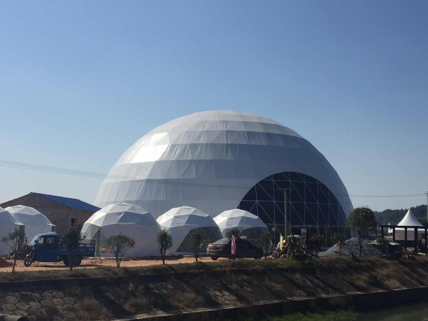 Укрытие дома курортного отеля шатра купола Glamping туризма 262 Ft геодезическое большое