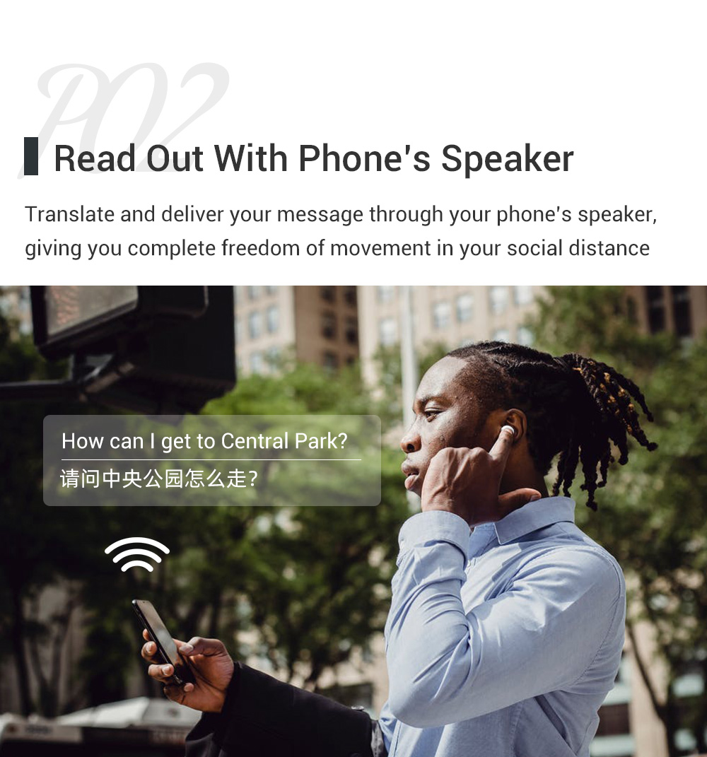 Real Time Earbuds Translator 142 Languages 2 Way Wireless Translation Headset