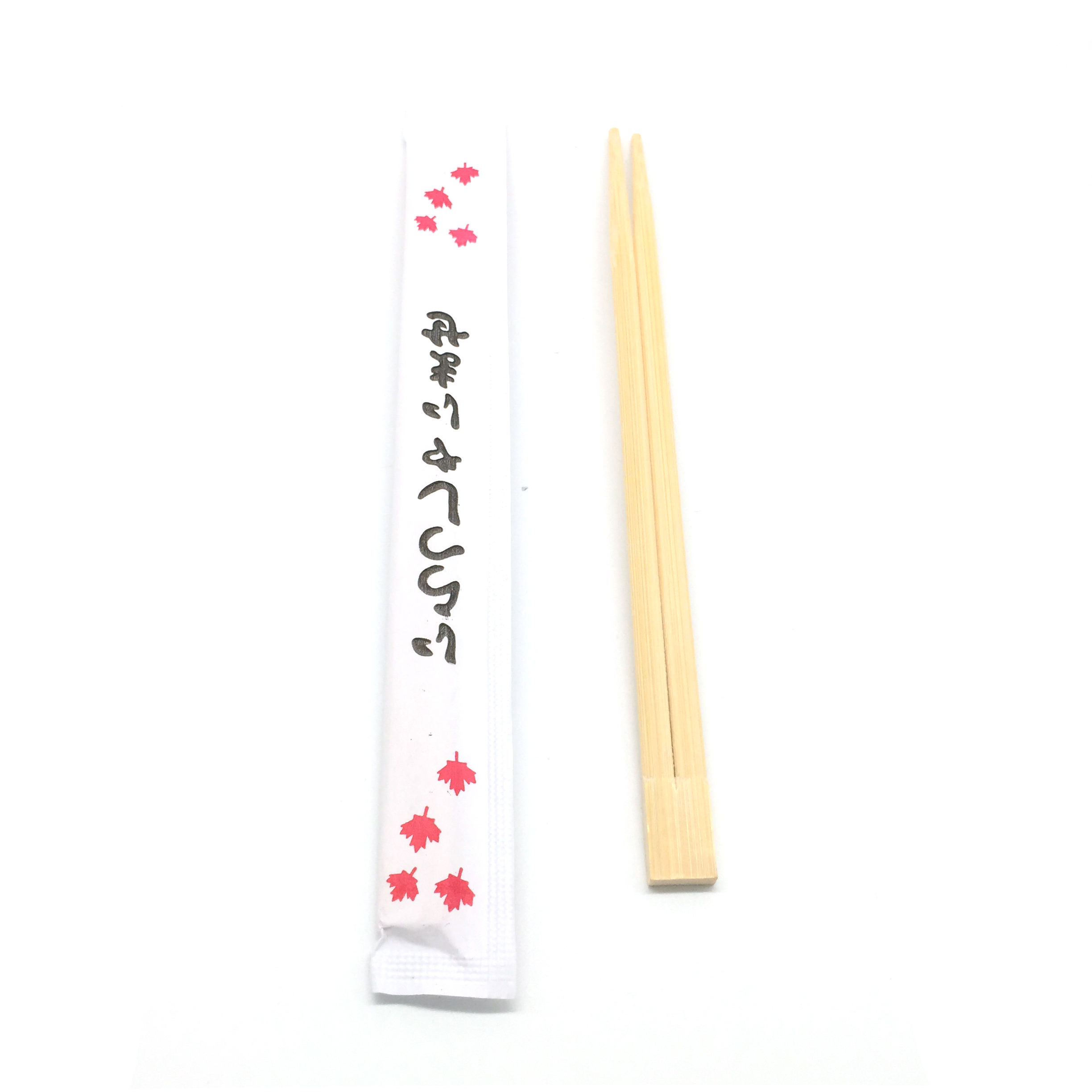 Custom Printed Disposable Bamboo Chopsticks Made from 100% Natural Moso Bamboo with High Temperature Sterilization