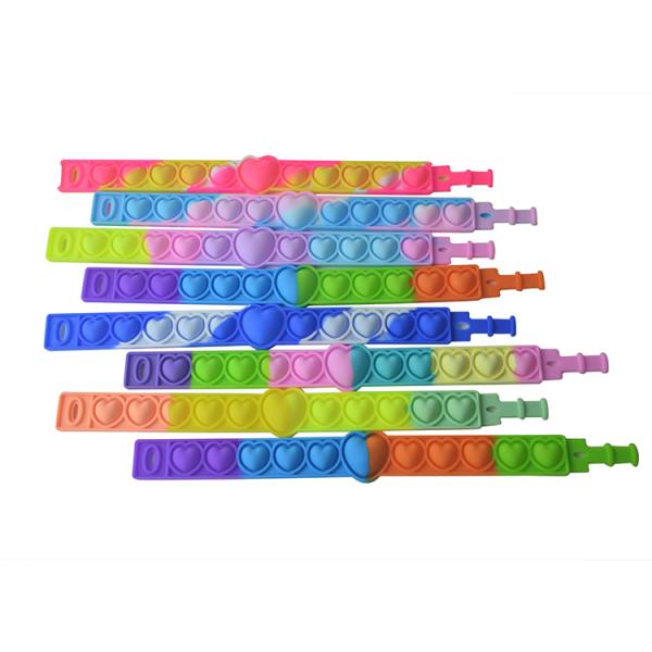 Silicone Children'S Educational Toy Decompression Pop Bubble Bracelet