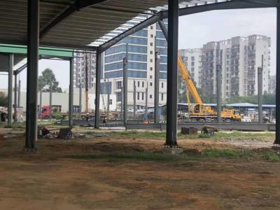 O aço da oficina do verde da canaleta em U construção para a estação de trem