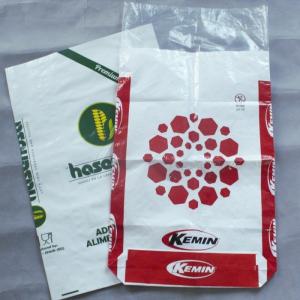 Customized QS Reusable 70gsm 25kg BOPP Laminated Bags With Liner 4 Colors