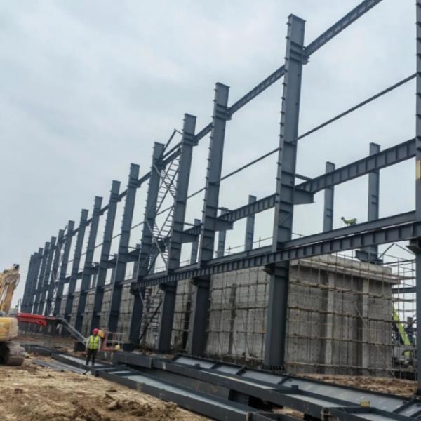Low Maintenance Color Coated Multi-storey Steel Building Long Service Life