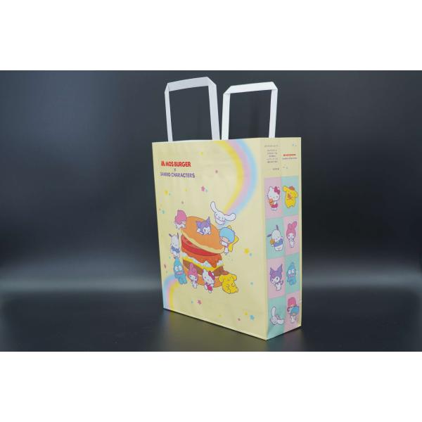 Custom Printed Your Own Logo Cardboard Packaging White Brown Kraft Gift Craft Shopping Bags With Handles