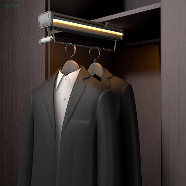 Soft Closing Pull Out Trouser Hanger Top Mounted for Wardrobe