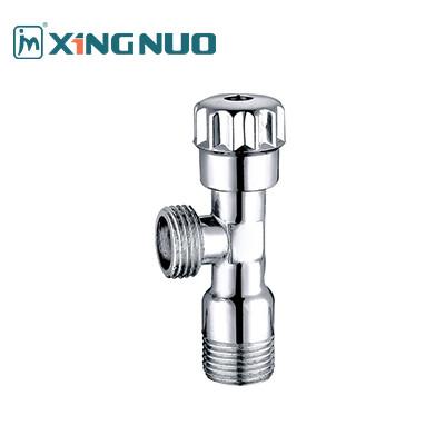 Female Threaded With Hand Wheel Brass Angle Stop Valves With Female / Male Thread And Chrome Plated Surface
