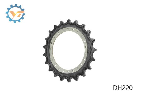 Peças pretas da estrutura das rodas dentadas da movimentação DH220 da máquina escavadora DH300 DH330-3 DAEWOO