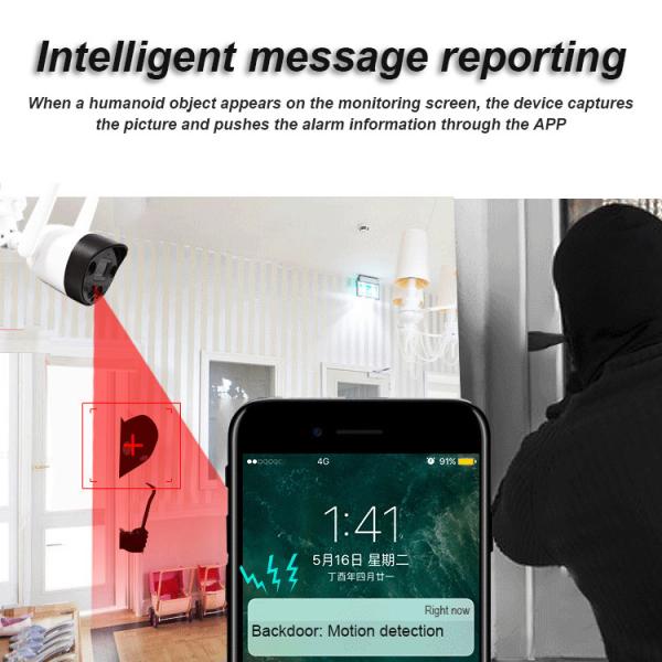 Мини на открытом воздухе водоустойчивая камера слежения, камера IP 5MP IP66 умная беспроводная