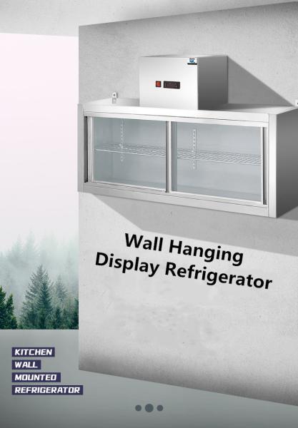 180W Stainless Steel Kitchen Fridge Freezer 140L Anticorrosive Wall Mounted