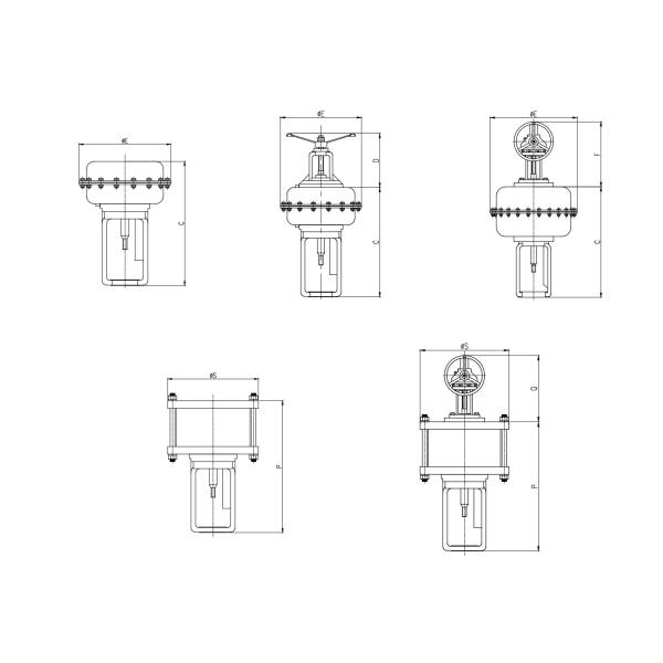 Three Way High Pressure Cage Type Control Valve 1'' 1.5'' 2'' 2.5'' 3'' 4'' 5''