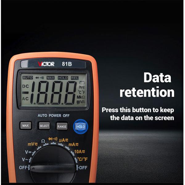 Small Type VICTOR Digital Multimeter Resistance Capacitance Frequency Temperature