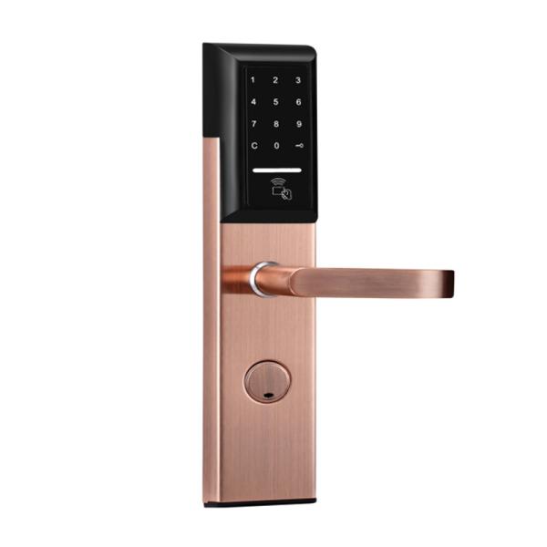 4AA Alkaline APP Rfid Intelligent Door Lock Zinc Alloy With TTLock